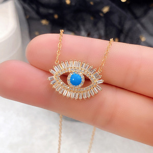 Collana Girocollo Vintage con Ciondolo a Occhio per Donne, Stile Punk, Catena Corta, Gioielli alla Moda per Uso Quotidiano, Regalo - Product Image 2