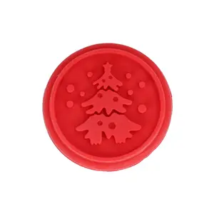 Set Van 4 Kerst Keukengereedschap Siliconen Koekjes Cookie Embosser Stempel Met Handvat