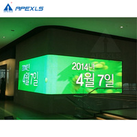 Pantalla LED Flexible para Interiores de Alta Frecuencia de Actualización y Ahorro de Energía, Panel Suave P1.5 P1.8, Pantalla Curva para Instalación Creativa en Vallas Publicitarias