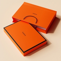 CHING TA Boîte à vêtements de luxe en papier plat personnalisé Emballage avancé pour emballage de vêtements et de chaussettes avec fourrure