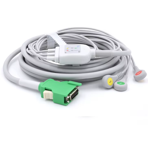 Ecg-Kabel Met Looddraad Voor <span class=keywords><strong>Nihon</strong></span> <span class=keywords><strong>Kohden</strong></span> Life Scope Direct-Connect Ecg-Kabel 3 Leads Snap Iec Standaard Voor Patiëntmonitors - Product Image 6