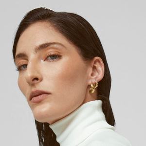 2025 nouvelle haute qualité délicate vente chaude 925 argent Sterling 18k or Boho minimaliste tourbillon gros petit cerceau boucles d'oreilles - Product Image 2