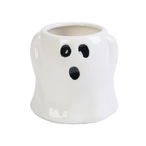 Ornement fantôme en céramique décoratif moderne pour Halloween et Pâques, pot à fleurs succulent effrayant pour le bureau, décoration en céramique créative - Product Image 6