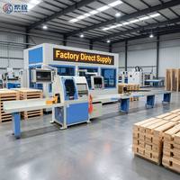 Machine de sciage automatique pour bois, optimisation de la longueur des planches, ligne de coupe