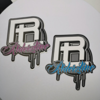 Stiker Vinyl Tahan UV Custom Die Cut Perekat Sendiri Sensitif Panas Holografik Glitter Warna CMYK Bentuk Kustom Karton