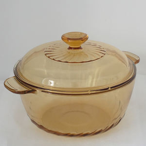 मुफ्त शिपिंग 2.5l बोरोस्सिलिकेट ग्लास बर्तन के लिए ढक्कन के साथ बर्तन स्टू बर्तन - Product Image 4