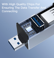 Yodo-Mini enchufe USB 3,0 a 3 puertos USB Hub