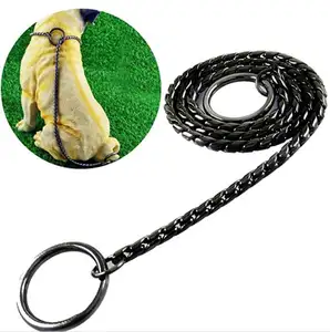 Corrente de cobra do cão, corrente cromada de treinamento de cão