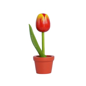 Mini Ornements en Bois en Forme de Tulipe Peints à la Main, Petites Fleurs de Tulipe en Bois Massif, Décoration pour Bureau, Souvenir des Pays-Bas - Product Image 3