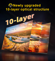 Écran de projection ALR UST à cadre fixe 100 pouces Fresnel 5.0 Pro à courte focale 16:9, haute performance, rejetant la lumière ambiante, compatible 4/8K
