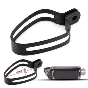 Tuyau d'échappement universel pour <span class=keywords><strong>moto</strong></span> Silencieux d'échappement en fibre de carbone <span class=keywords><strong>Support</strong></span> à anneau fixe <span class=keywords><strong>Support</strong></span> d'échappement rond hexagone - Product Image 1