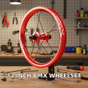 <span class=keywords><strong>Roue</strong></span> de vélo <span class=keywords><strong>BMX</strong></span> pour enfants 20 mm, 12 pouces, en alliage, avec frein en V, roulement coulissant, durable, revêtement poudré, avant et arrière, modèle le plus vendu du fabricant - Product Image 3