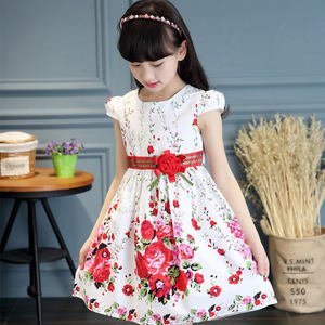 Compra Directa en China, Vestidos Coreanos con Estampados Florales Encantadores para Niñas, con Envío Gratuito - Product Image 5