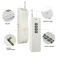 Récepteur de télécommande sans fil RF 4 canaux DC12V-48V 315MHz 433MHz 868MHz, interrupteur sans fil universel pour grue industrielle