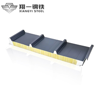Panneau sandwich en laine de roche ignifuge classe A avec bords scellés en PU, 50 mm-200 mm, pour salle blanche industrielle et entrepôt frigorifique, FM CE ISO