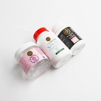 Autocollant d'emballage de bouteille de médicament de marque privée de haute qualité pour produits de soins de santé personnalisés étiquettes de supplément vitaminique pour adultes