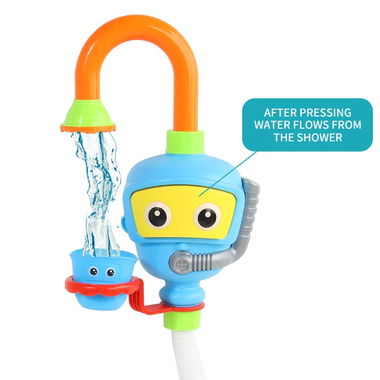Детская ванна с двойными присосками FengTai, робот-фонтан для распыления воды, игрушка для ванны Q4P