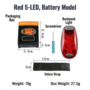IDEA DE REGALO: Luces Traseras LED Multifuncionales para Bicicleta, 3 Modos, Impermeables, Luz de Advertencia de Seguridad para Ciclismo Nocturno - Product Image 3