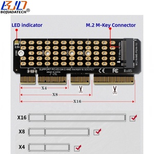 2026 新しい PCI-E 4.0 PCIe 3.0 4X から M.2 M-Key コンバータ アダプタ (2230 2242 2260 2280 M2 NVME SSD 対応) 1U サーバー用 - Product Image 4