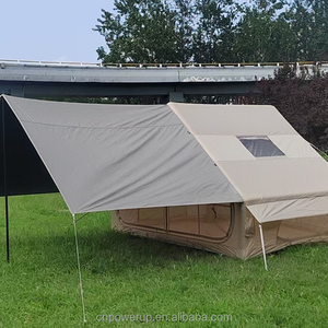 Tente de camping <span class=keywords><strong>gonflable</strong></span> d'extérieur 6.3 Pro avec revêtement noir et <span class=keywords><strong>auvent</strong></span> étendu, adaptée à 3 à <span class=keywords><strong>4</strong></span> personnes - Product Image 1