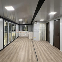 Maison conteneur extensible à double étage, maison modulaire préfabriquée, maisons préfabriquées, casa prefabricada, maison pliable à 2 étages