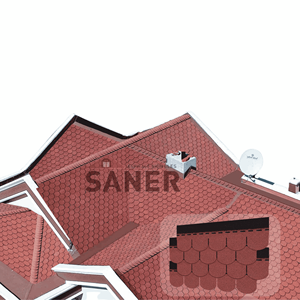 <span class=keywords><strong>Mejor</strong></span> Precio en Tejas de Asfalto Modernas y Elegantes con Diseño de Escamas de Pescado, Tejas Planas de Larga Duración <span class=keywords><strong>para</strong></span> Hogares, Oficinas y Resorts, Ordene Ahora - Product Image 3