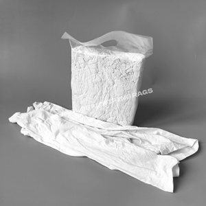 Chiffons en coton pur 2024 blancs pour atelier industriel, sacs de 1 kg, 10 kg, 25 kg, 100 kg pour le nettoyage - Product Image 1