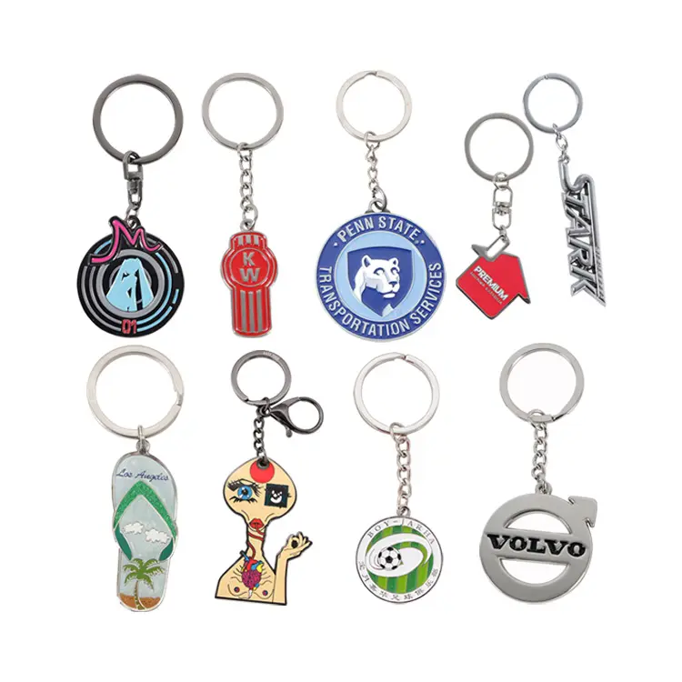 Promotional Activities Custom Logo Key Rings Accessories Cute Anime Car Other Design Charms Metal Key Chains