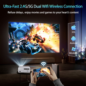 Nhà Máy Trực Tiếp Bán Hàng H2 Thông Minh Android 13 HD Máy Chiếu <span class=keywords><strong>Wifi</strong></span> Với 4K Hỗ Trợ Cho Rạp Hát Tại Nhà & Rạp Chiếu Phim 1080P Độ Phân Giải OEM/ODM - Product Image 3