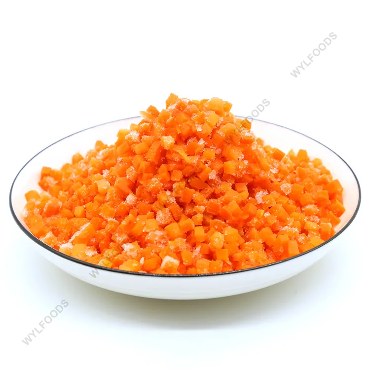 Cà rốt hữu cơ dices cà rốt đông lạnh dices cà rốt hữu cơ iqf