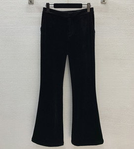 Womens Velvet Two Piece Suit Double Breasted <b>Blazer</b> and Flare Pants Elegant Slim Fit Formal <b>Set</b> - Product Image 3