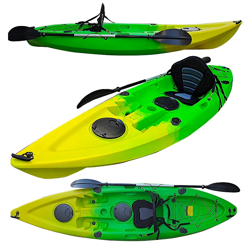 Harga Pabrik Kayak Memancing Dayung Plastik Tunggal untuk Olahraga Air Danau dan Sungai