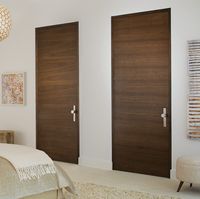 Porte intérieure moderne, porte carrée en bois massif, couleurs de peinture de qualité supérieure, portes de chambre en bois pour la maison, la chambre à coucher, le bureau