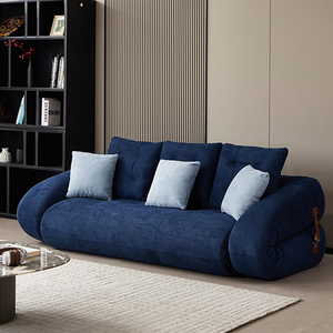 आधुनिक लक्जरी लिविंग रूम बिस्तर सोफे सेक्शनल सेट फर्नीचर 2 3 सीटर कॉर्डरॉय मॉड्यूलर आलसी डिजाइन सोफे बिस्तर - Product Image 1