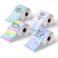 Rouleau d'autocollant de 2.5 pouces de diamètre 500 étiquettes impression personnalisée disponible expédition rapide