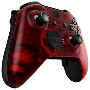 Clear Red Replacement Faceplate Front Housing Shell for Control <b>Xbox</b> One for Series Elite 2 <b>Controller</b> <b>Case</b> Cover - Product Image 4