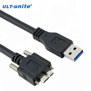 Ult-unite Kabel 1.5M 2M 3M 5M USB 3.0 A Male Ke Micro B dengan Sekrup Pengunci