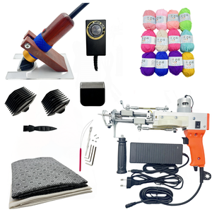 Machine à touffeter manuelle Pistolet à touffeter avec kit tondeuse à tapis avec rasoir - Product Image 1