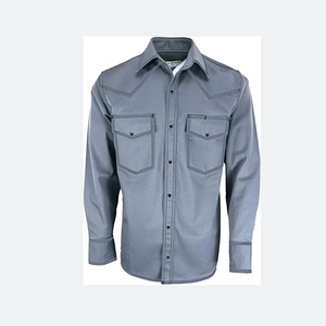 ZX Custom Men's Welding Work Shirts Fr Flame Retardants <strong>100</strong>% <strong>Cotton</strong> Long Sleeve Shirts Frc Fire Resistant Welder <strong>Wear</strong> Clothing - Product Image 5
