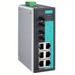 Commutateur Ethernet industriel géré Moxa EDS-408A-MM-ST 8 ports, montage sur rail DIN, IEEE 802.3 24V - Product Image 2