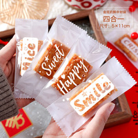 Sac d'emballage de biscuits imprimés sur mesure sacs en plastique thermoscellés moyens pour biscuits bonbons biscuits sacs d'emballage de pain alimentaire
