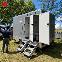 Toilettes publiques mobiles de qualité exceptionnelle Cogsun, portables et extérieures, avec positions personnalisables