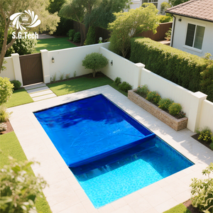 Couverture de sécurité automatique pour piscine 2026 – Formes et tailles personnalisées pour piscines extérieures, idéale pour enfants et animaux domestiques - Product Image 1