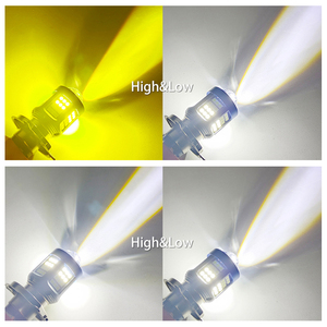 Dubbele Kleur LED 12V tot 32V <span class=keywords><strong>H4</strong></span> BA20D P15D Motorfiets Koplamp Lamp Hoge Lage Lichtsterkte Spotlight Motorfiets Rijlamp - Product Image 3