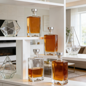 <span class=keywords><strong>Bouteille</strong></span> <span class=keywords><strong>de</strong></span> vin en cristal gravée personnalisée <span class=keywords><strong>de</strong></span> luxe 700 ml 750 ml pour whisky, <span class=keywords><strong>rhum</strong></span>, tequila, gin <span class=keywords><strong>avec</strong></span> bouchon en verre - Product Image 3