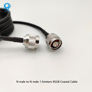 Câble coaxial RF RG58 avec connecteur N <span class=keywords><strong>m</strong></span>âle vers N <span class=keywords><strong>m</strong></span>âle Cordon <span class=keywords><strong>d</strong></span>'extension <span class=keywords><strong>d</strong></span>'<span class=keywords><strong>antenne</strong></span> Câble coaxial 50 Ohm Câble coaxial RG58U - Product Image 2