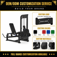 Machine Commerciale Double Fonction Extension et Flexion des Jambes pour Musculation des Quadricipitres et des Ischio-jambiers pour Salle de Sport