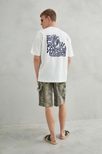 Imperio Unisex Oversize 100% Algodón Blanca Camiseta - Product Image 3