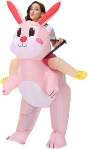 Costume de mascotte gonflable unisexe pour adultes, lapin de Pâques et insectes, pour festivals, carnavals et fêtes - Product Image 4