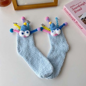 Calzini sfocati con brutti grandi occhi all'ingrosso calzini spessi da pavimento in microfibra cartoni animati divertenti calzini sfocati - Product Image 6